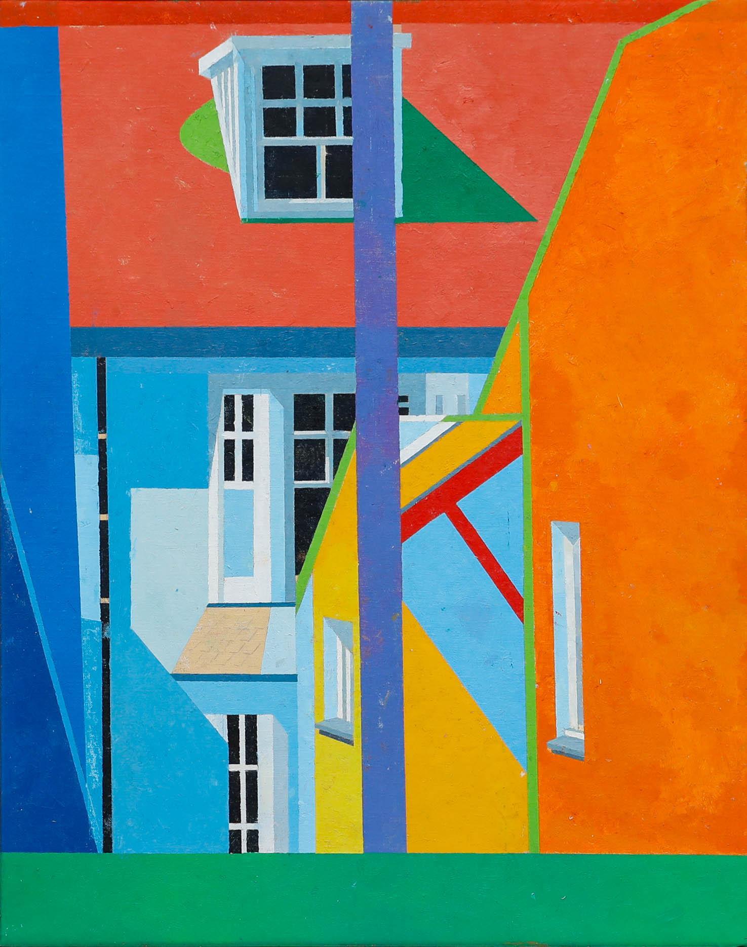 Bill Bolger (1940-2024) - 20th Century Oil, A House Divided - Painting by Unknown