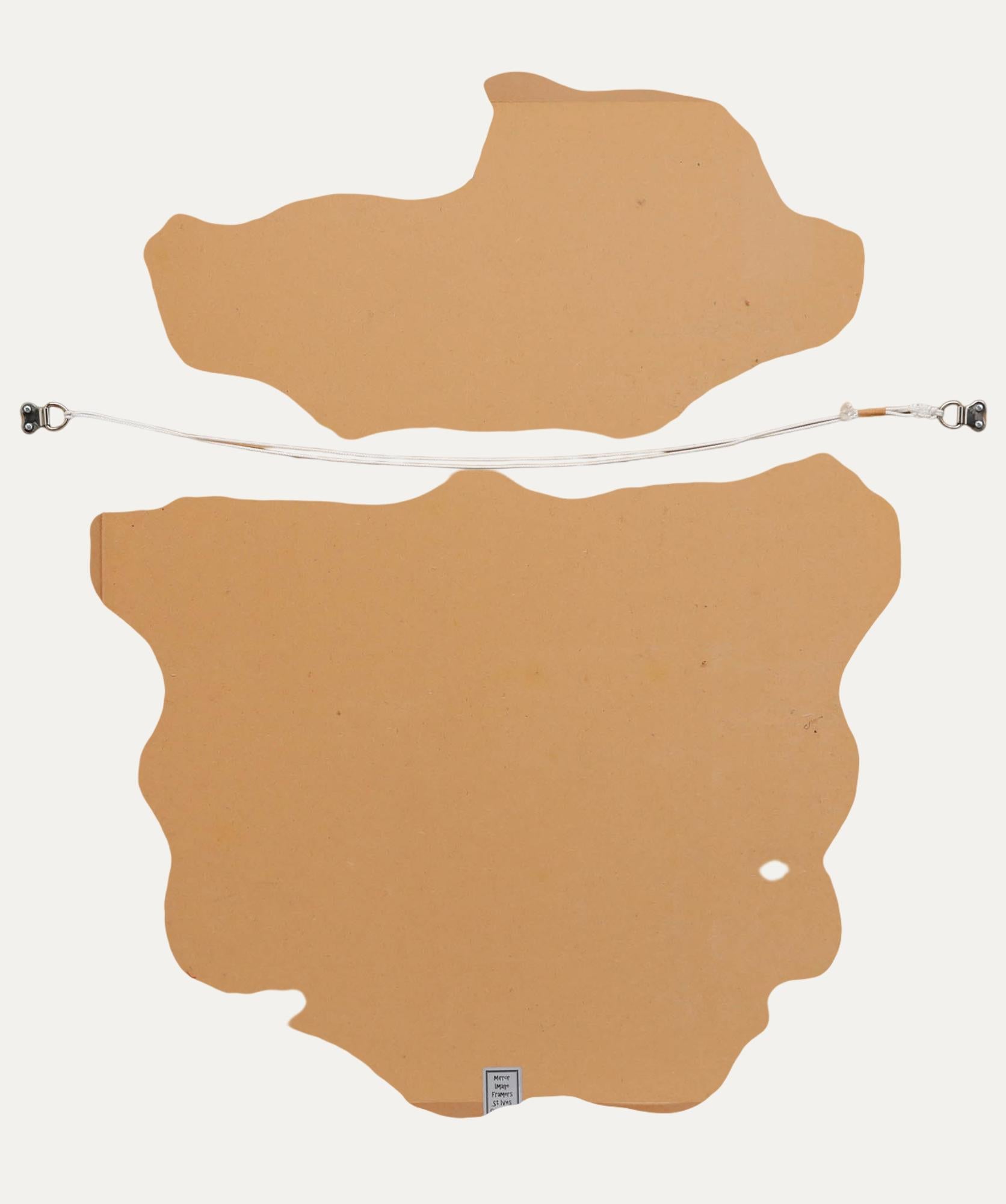 Bill Bolger (1940-2024) - 20th Century Oil, A House Divided - Gray Abstract Painting by Unknown