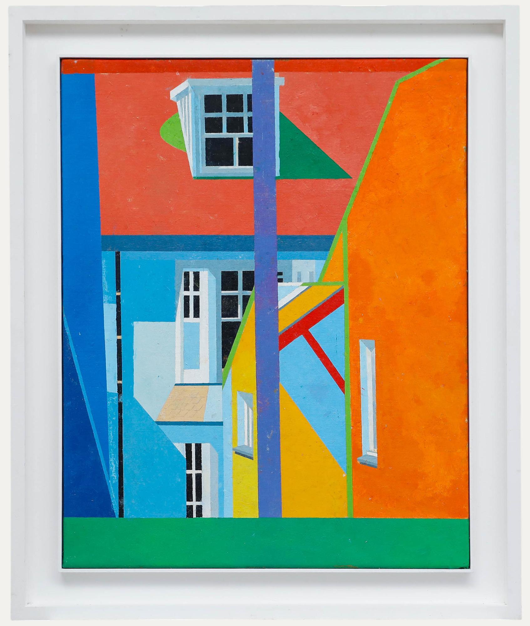 Unknown Abstract Painting - Bill Bolger (1940-2024) - 20th Century Oil, A House Divided