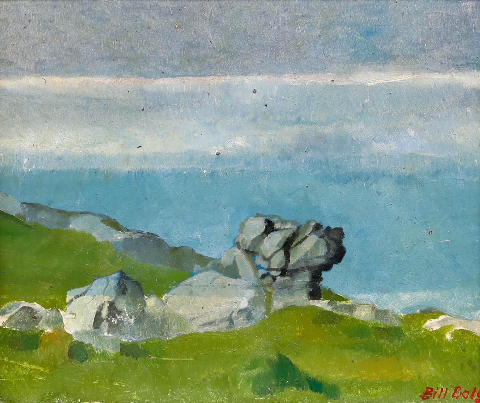 Bill Bolger (1940-2024) - 20th Century Oil, A View from the Cliff - Painting by Unknown
