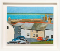 Bill Billing (1940-2024) - Olio del XX secolo, Smeatons Pier, St Ives