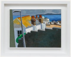 Bill Billing (1940-2024) - Olio del XX secolo, tetti di St Ives