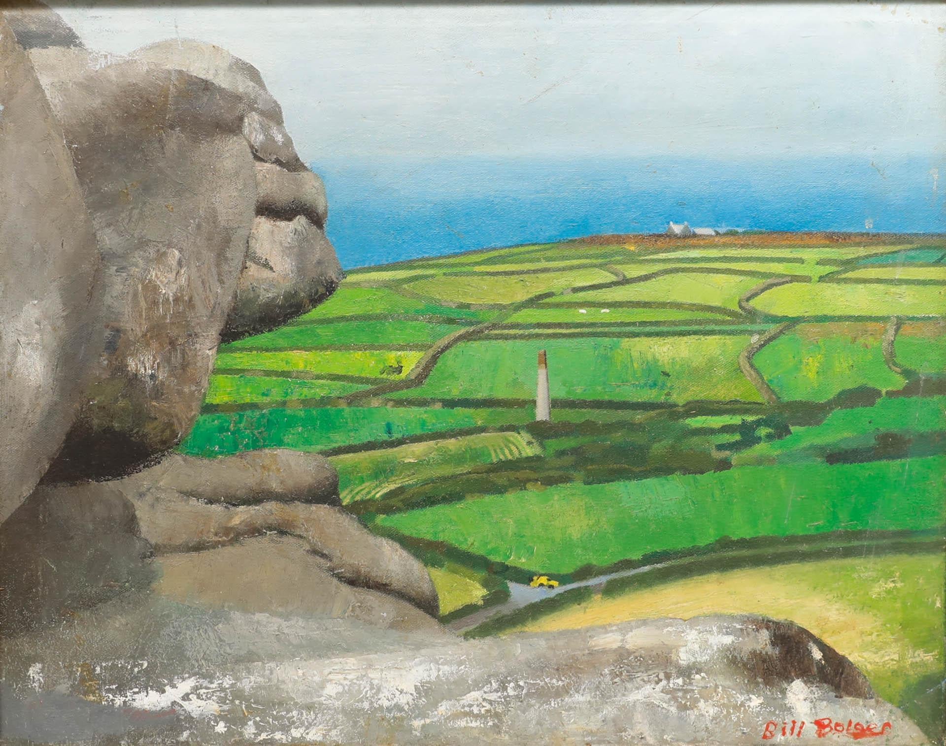 Bill Bolger (1940-2024) - 20th Century Oil, View From The Limestone Cliffs - Painting by Unknown