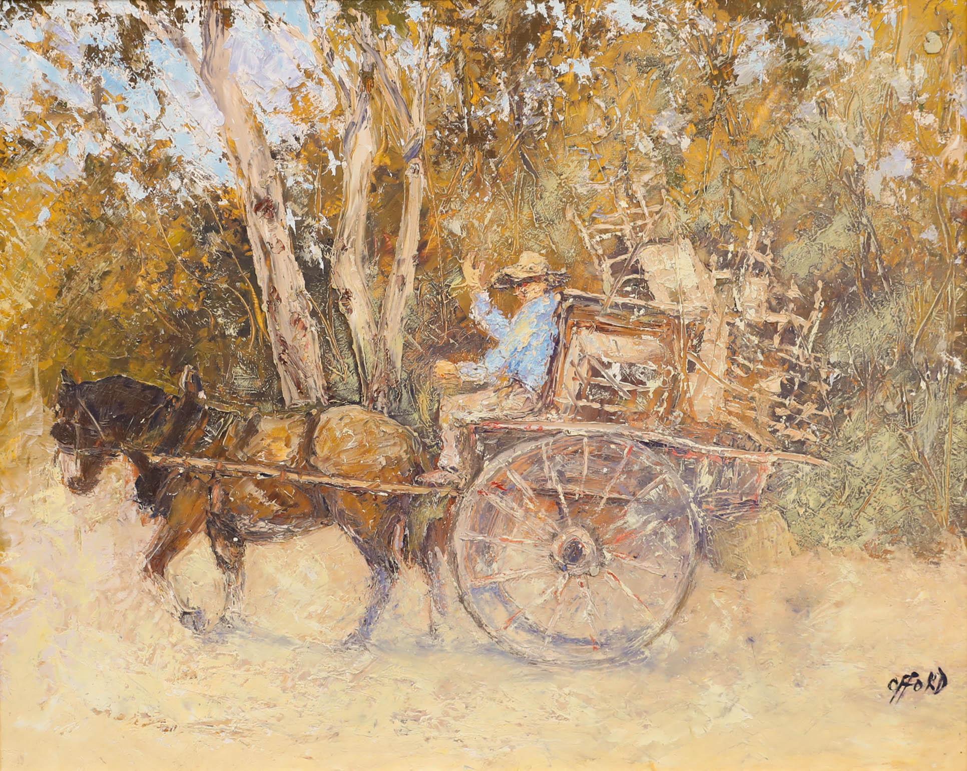 Bill Offord (geb. 1944) - Australian School 20. Jahrhundert Öl, On the Move – Painting von Unknown