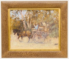 Bill Offord (n.1944) - Óleo de la Escuela Australiana del Siglo XX, En movimiento