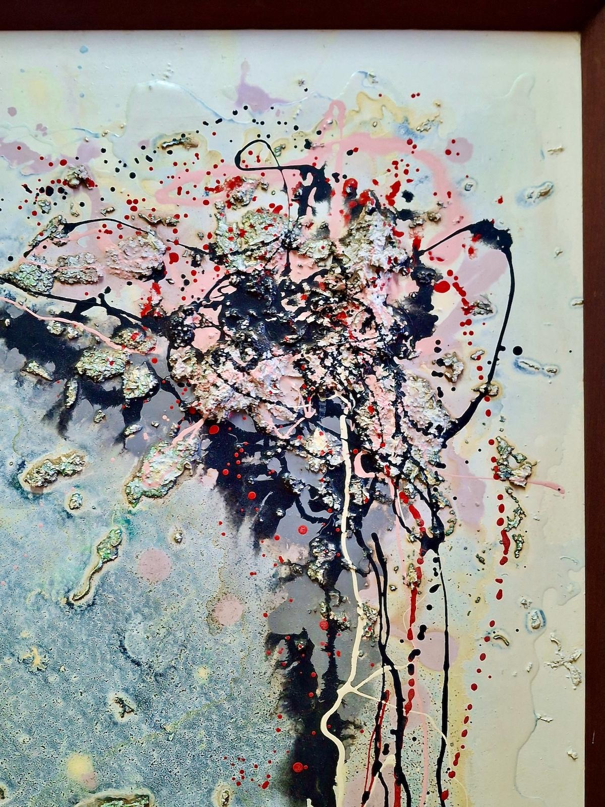 Naissance d'une étoile à la lumière du jour - Expressionnisme abstrait Painting par Unknown