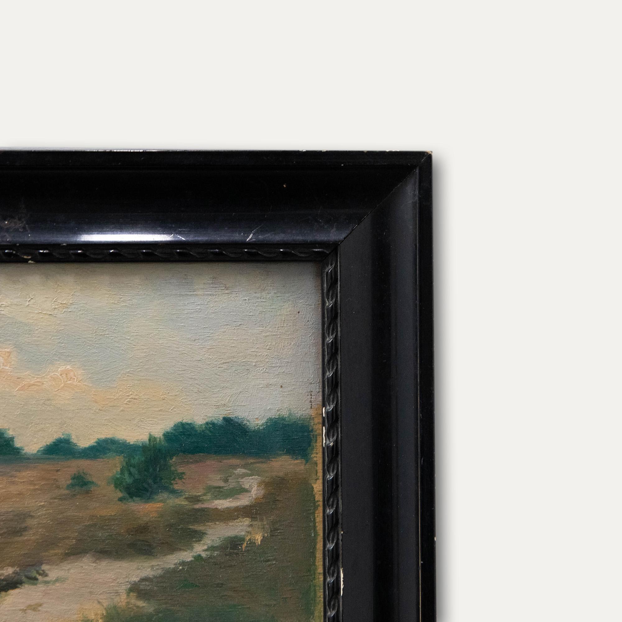  B.L. Coppens - Framed Mid 20th Century Oil, Dry Season For Sale 2