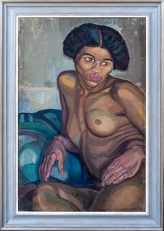 Nudo femminile nero, inizio XX secolo   di Harry Barr (1896-1987)