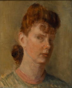Bloomsbury School Mid 20th Century Oil - Portrait of a Lady