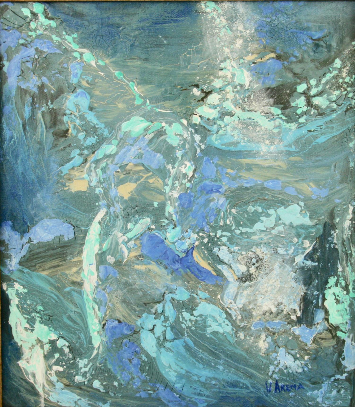 Blu Abstract Painting 2
