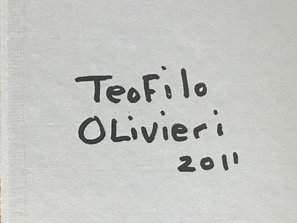 Peinture abeille bleue et argentée, sans titre, 2011 en vente 2