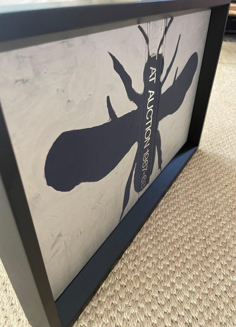 Peinture abeille bleue et argentée, sans titre, 2011 en vente 4