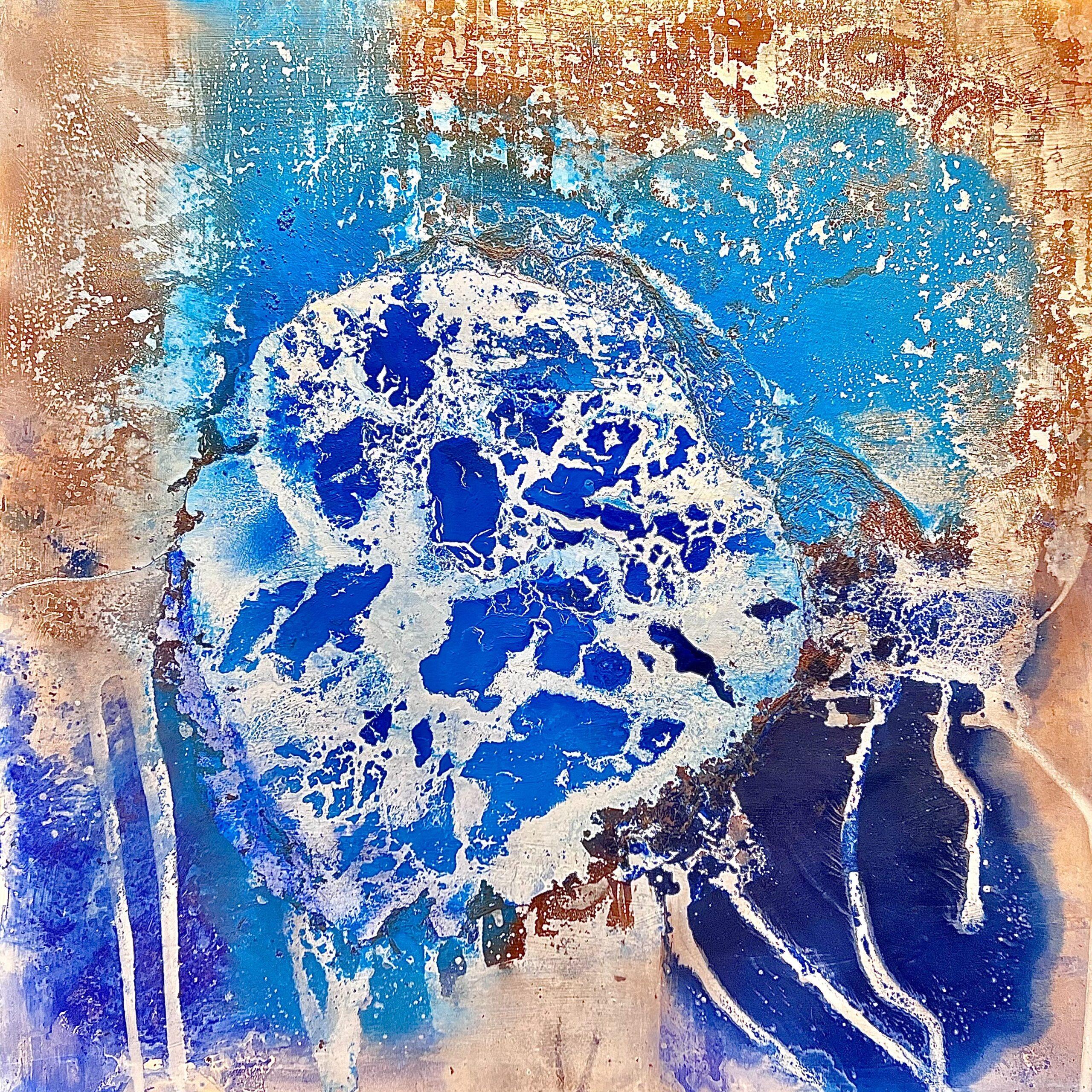 Blue  Moon by Lara Miralles Ivars - Painting by Unknown