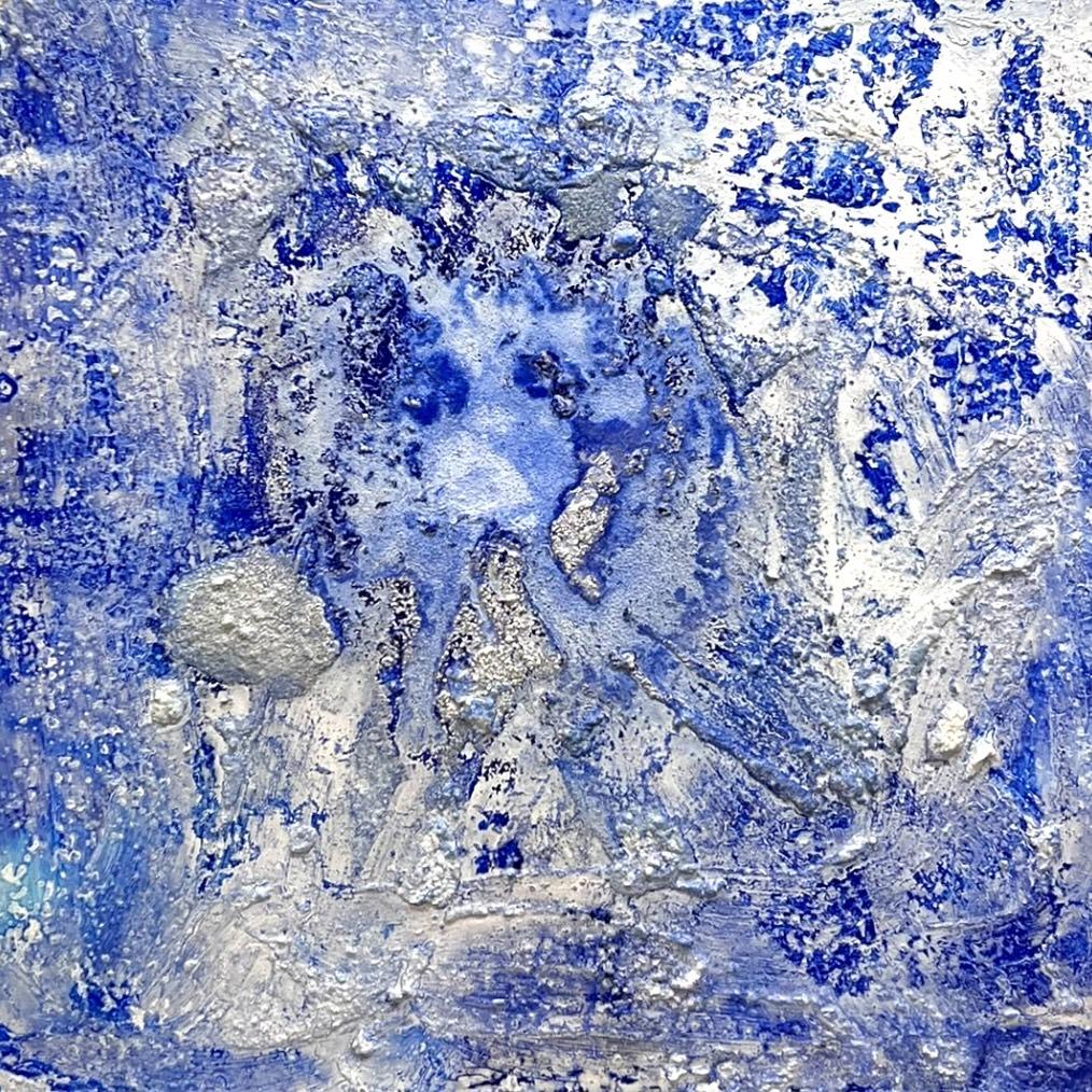 Blue Salt by Lara Miralles Ivars - Painting by Unknown