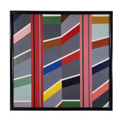 Bold and colorful Hard-Edge abstract painting