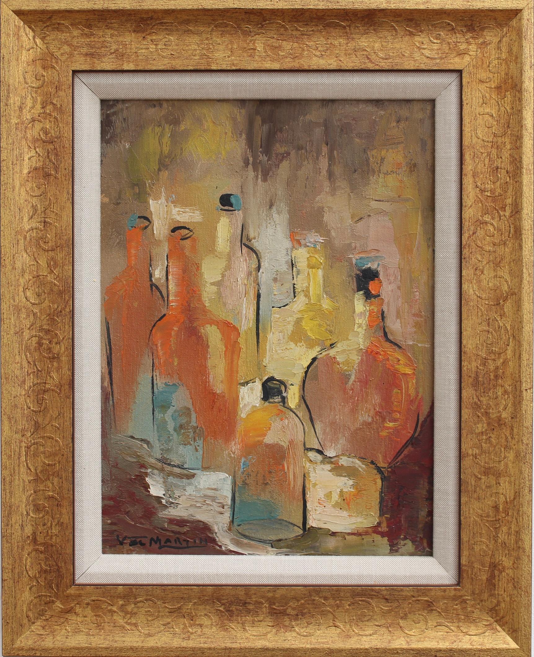 Recuerdos embotellados" de Val Martin, Escuela Francesa (hacia 1960) - Painting de Unknown