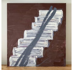 Bound Up, Oil and Wax on Canvas Painting by Basil Beattie, 2000