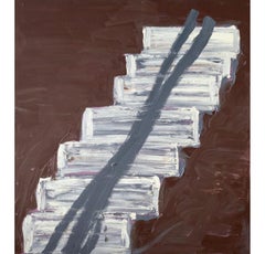 Bound Up, Oil and Wax on Canvas Painting by Basil Beattie, 2000