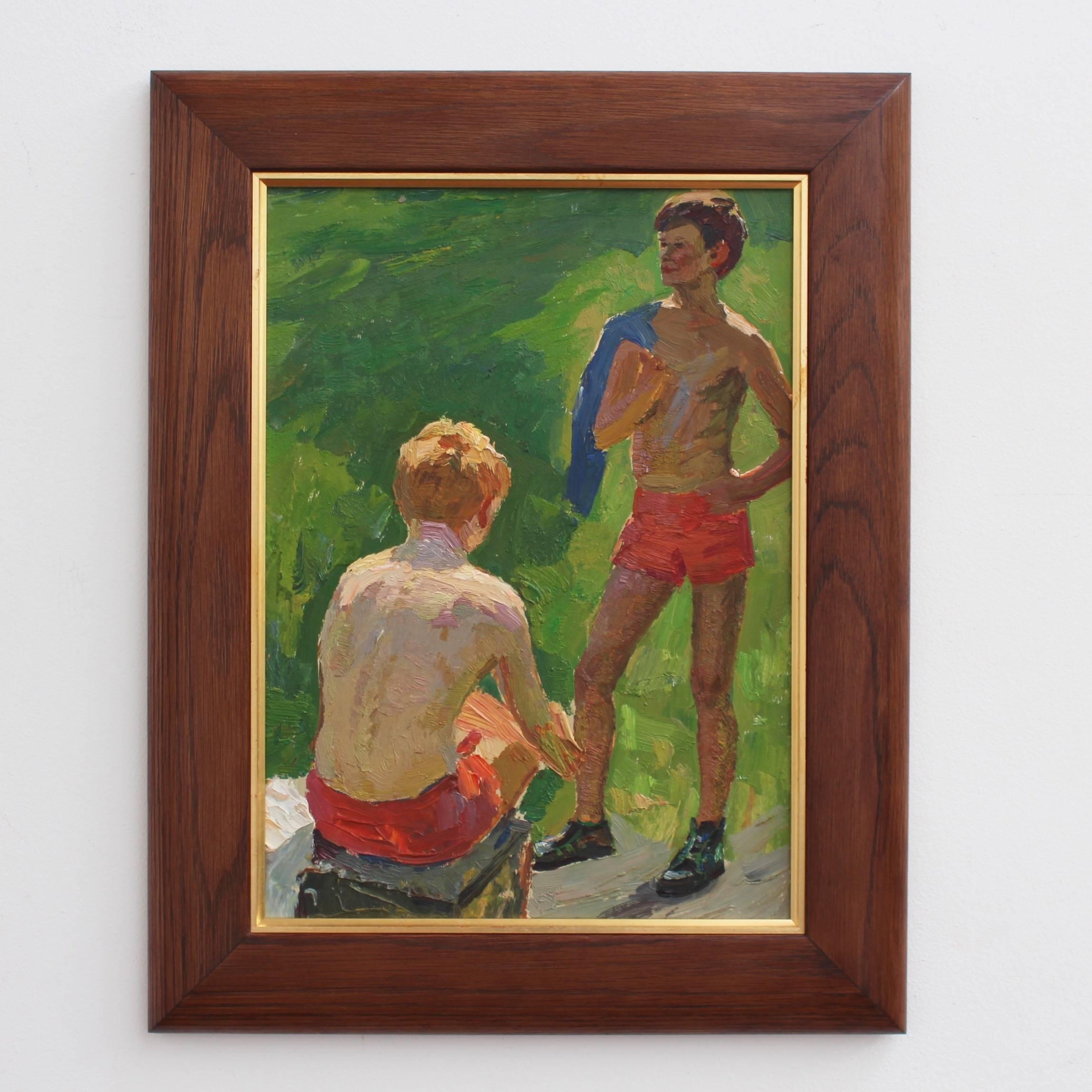 Boys in Summertime - Painting by Unknown