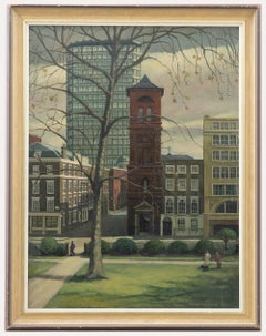 Brenda Johnson - 1979 Oil, Centre Point from Soho Square Brenda Johnson - 1979 Oil, Centre Point from Soho Square