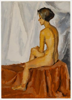 Brian Chugg (1926-2003) - Mid 20th Century Oil, Champêtre Nude