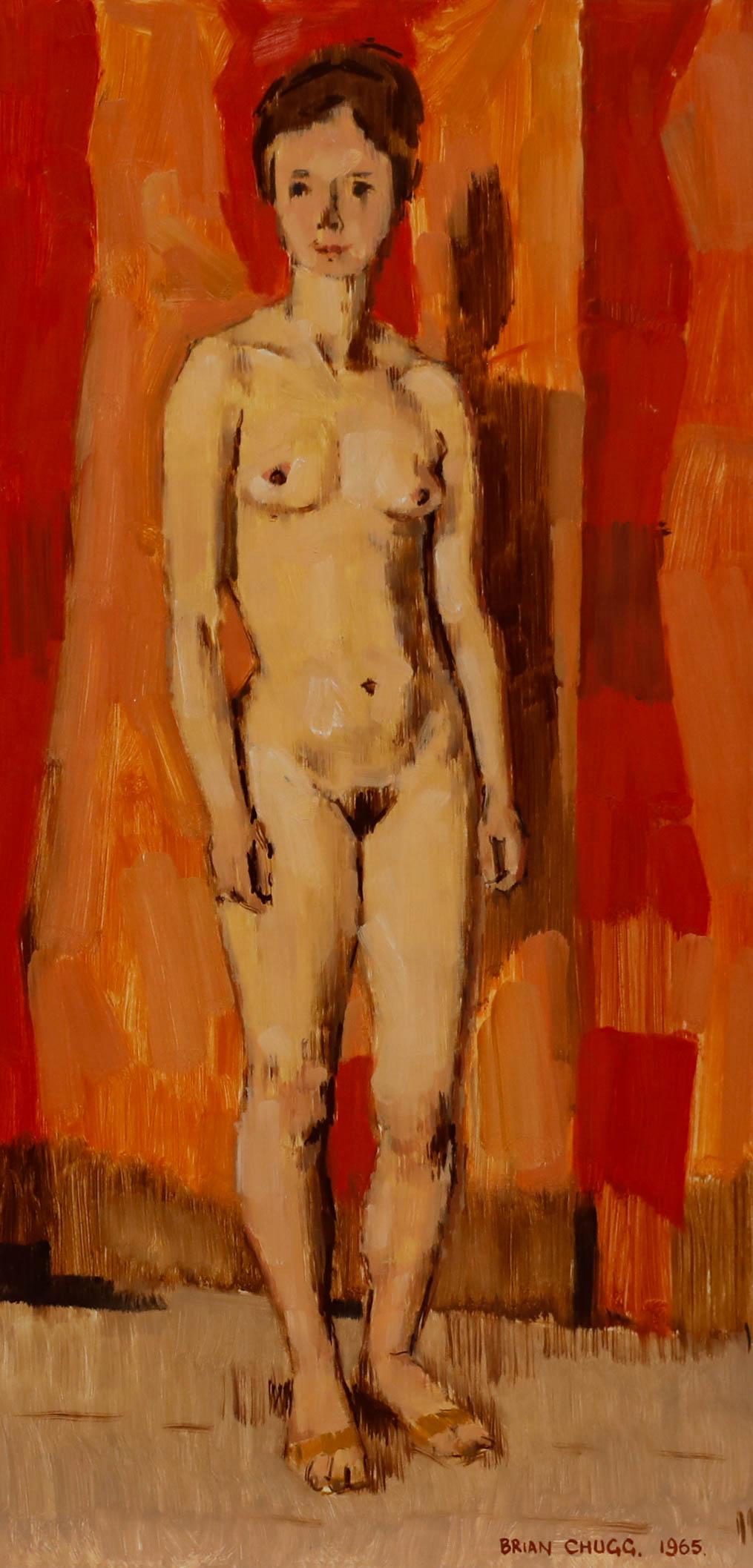 Brian Chugg (1926-2003) - Öl, Esquiline-Akt, Mitte des 20. Jahrhunderts – Painting von Unknown