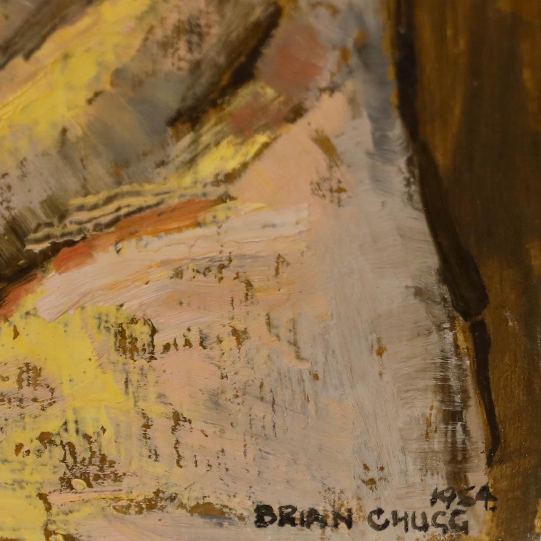 Brian Chugg (1926-2003) - Huile du milieu du 20e siècle, torse féminin en vente 1