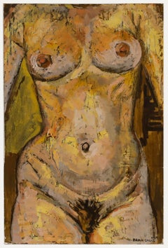 Brian Chugg (1926-2003) - Huile du milieu du 20e siècle, torse féminin