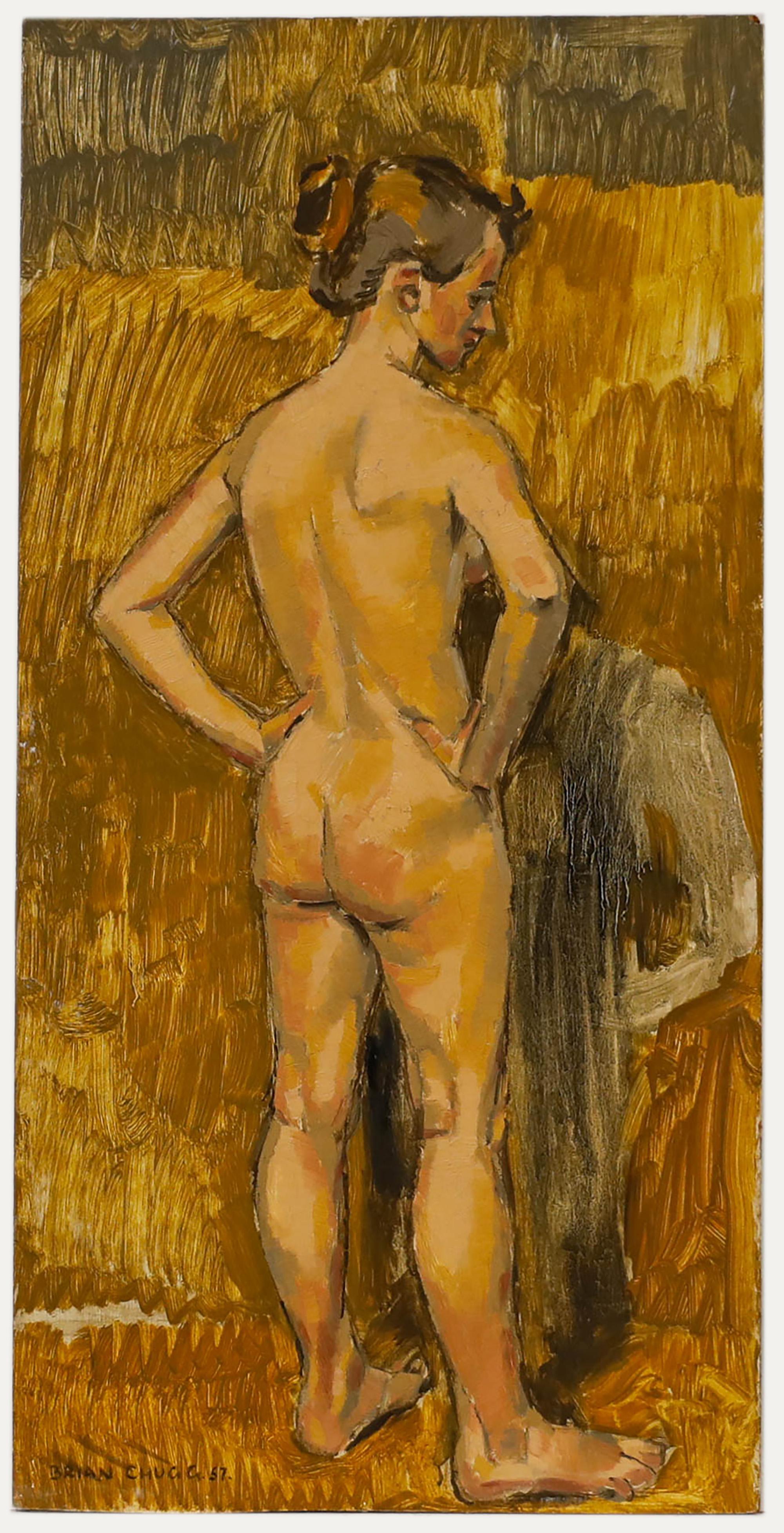 Brian Chugg (1926-2003) - Ölgemälde, Janet: Studie, Mitte des 20. Jahrhunderts