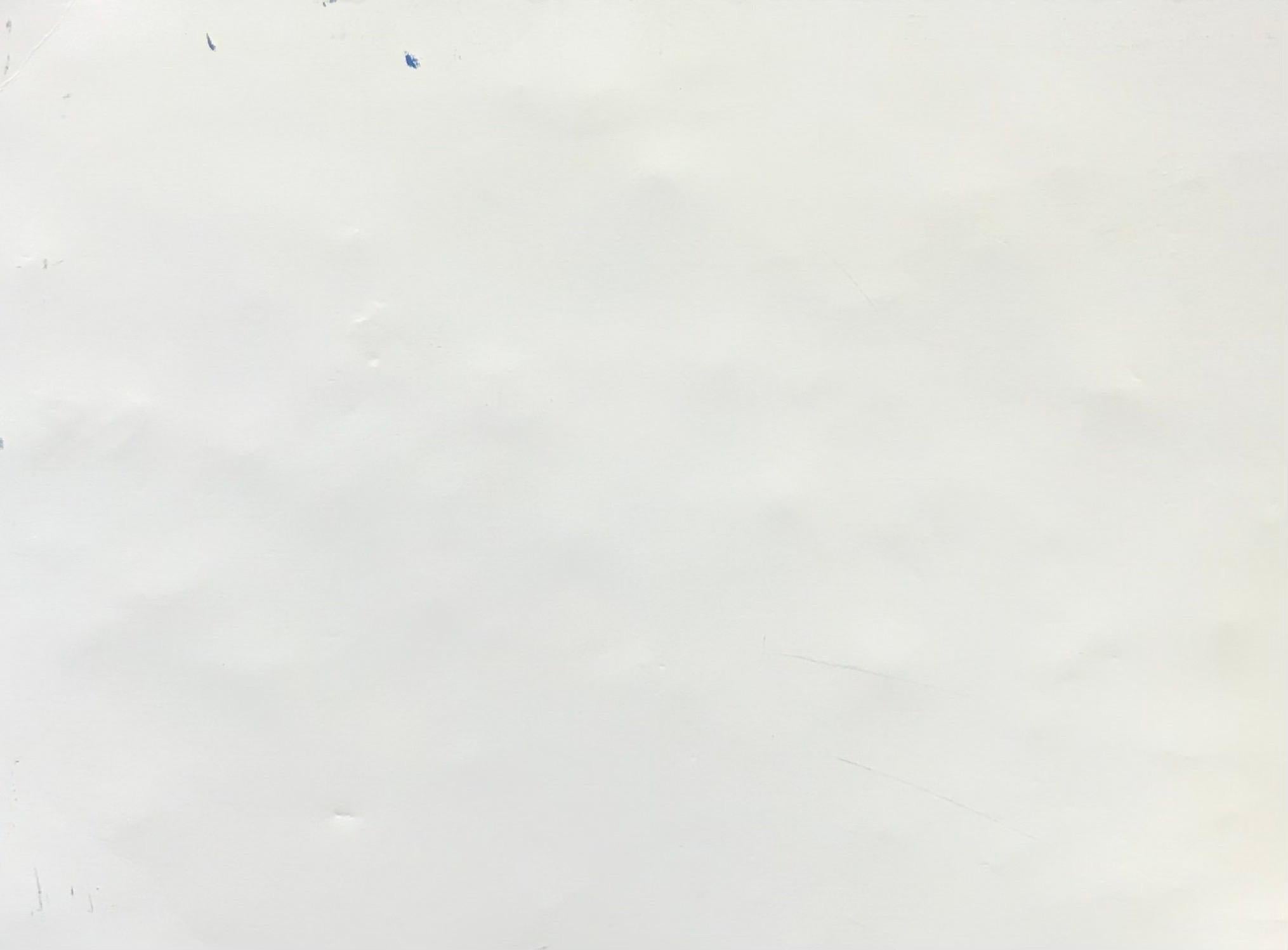 Helles & farbenfrohes französisches impressionistisches Ölgemälde - Blauer Himmel über Bergen im Angebot 2