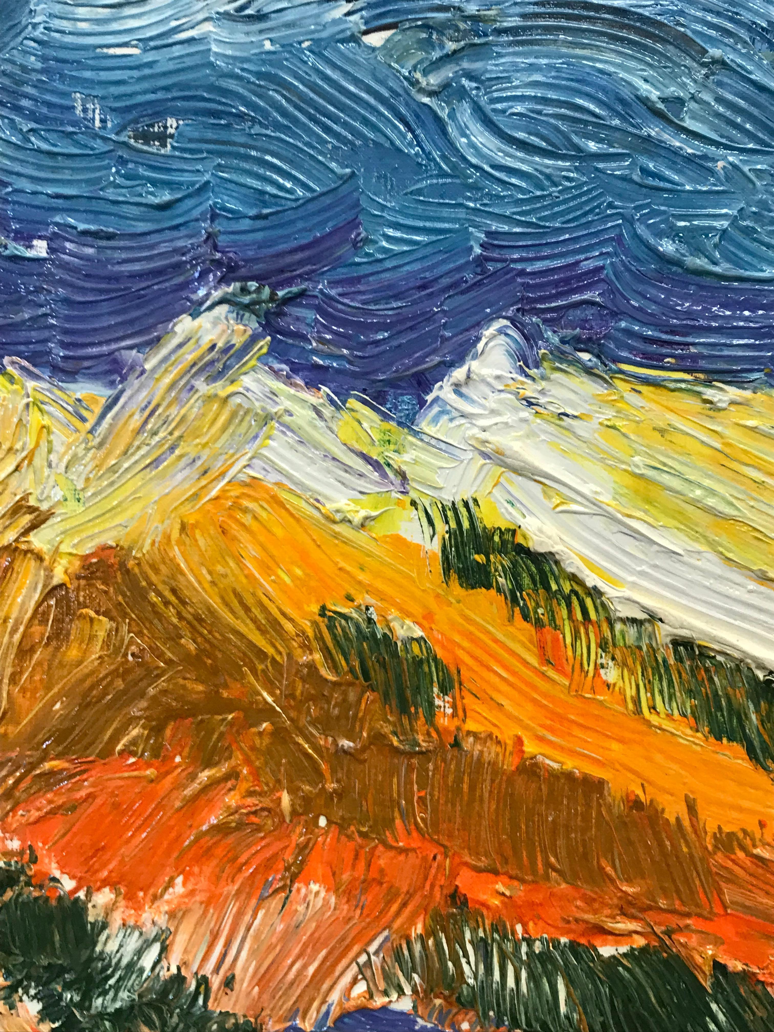 Maggy Clarysse (1931-2011)
oil on canvas paper, unframed
9.5 x 7 inches
signed front
condition: excellent
provenance: all the paintings we have by this artist have come from the artists estate

Born in Belgium, Maggy studied at art college in
