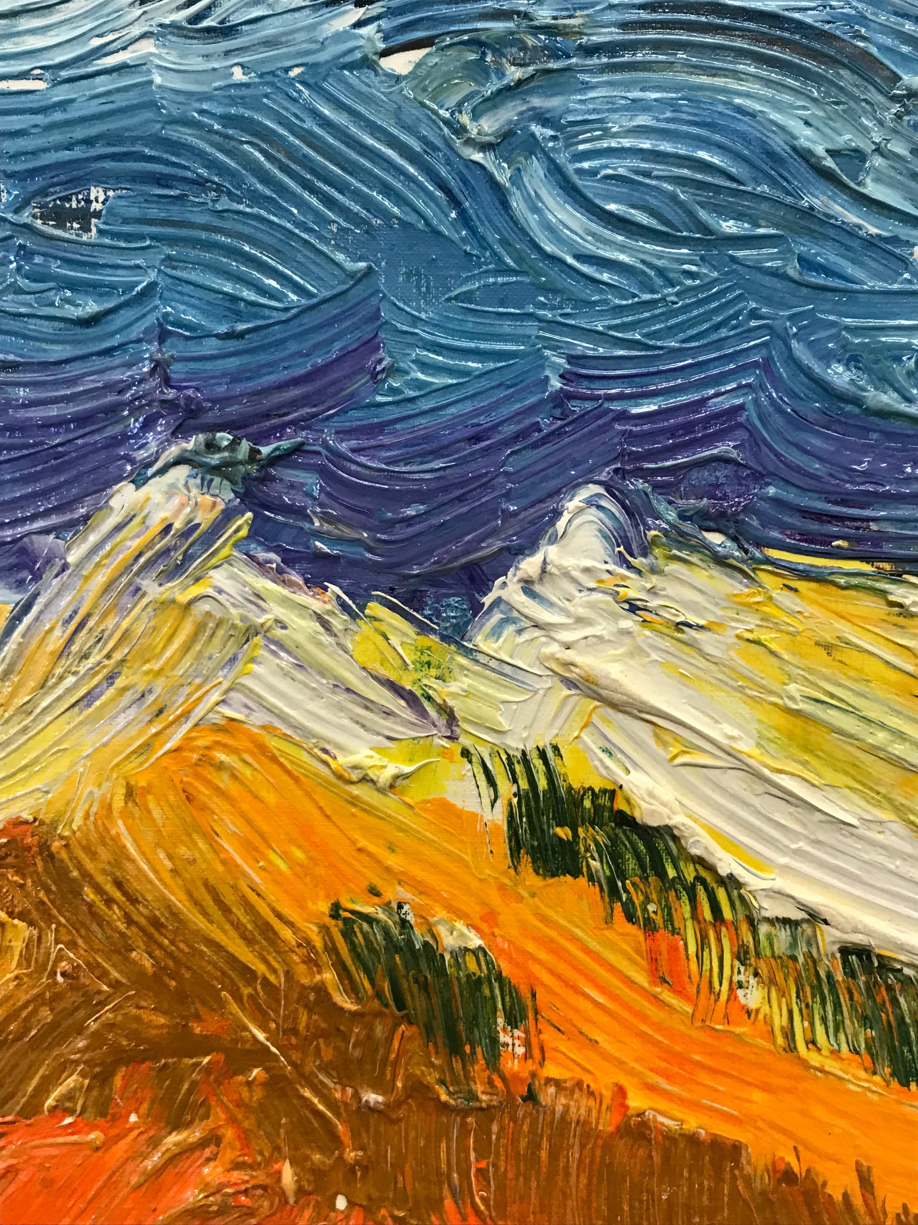 Bright & Colorful French Impressionist Oil Painting, Vibrant Landscape For Sale 2