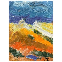Bright & Colorful French Impressionist Oil Painting, Vibrant Landscape