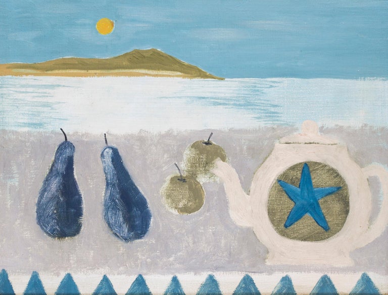 British, 20th Century abstract still life painting in the manner of Mary Fedden - Painting by Unknown