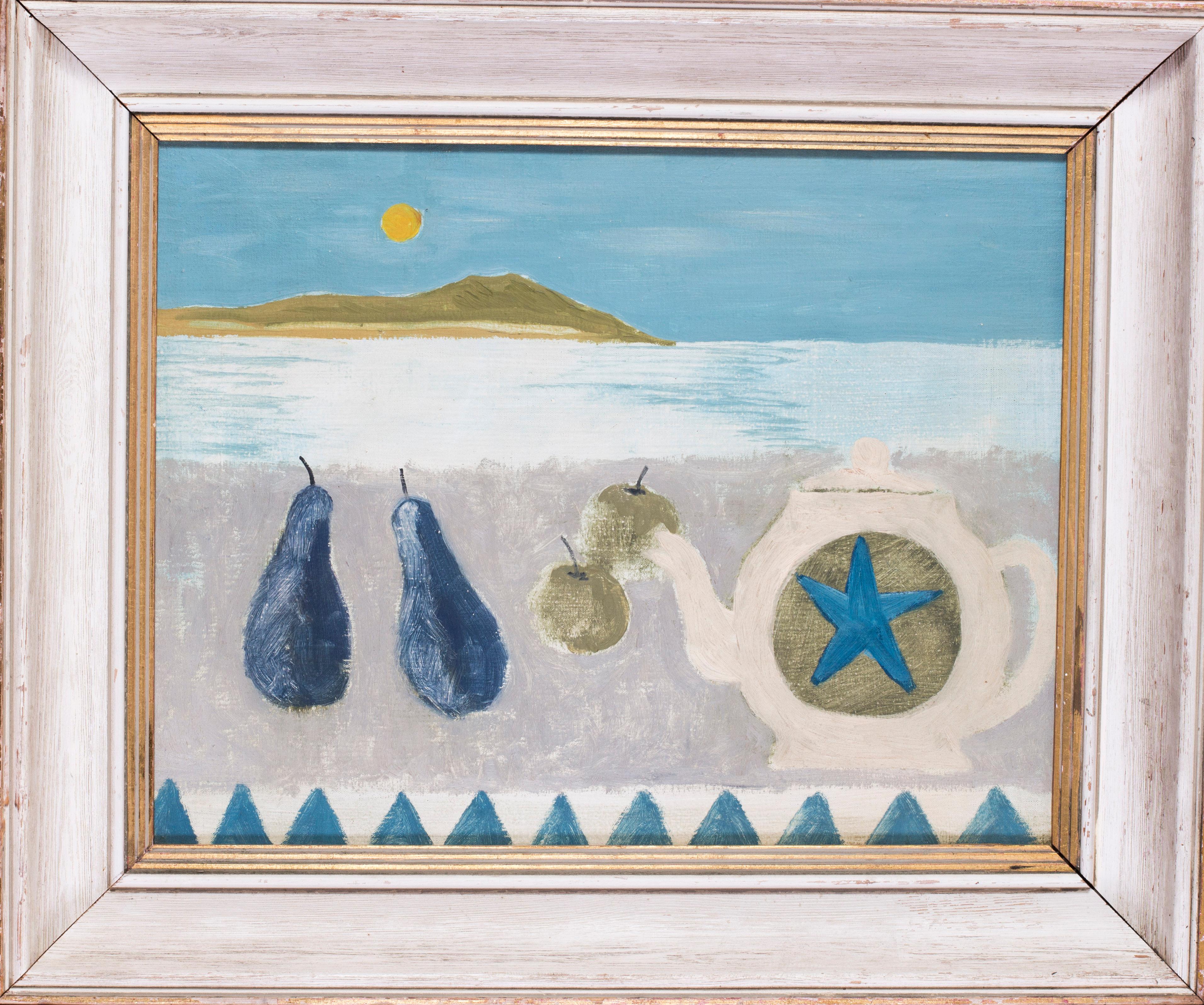 British, 20th Century abstract still life painting in the manner of Mary Fedden