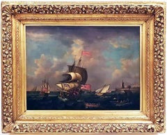 British Navy Maritime Scene, Late 19th Century