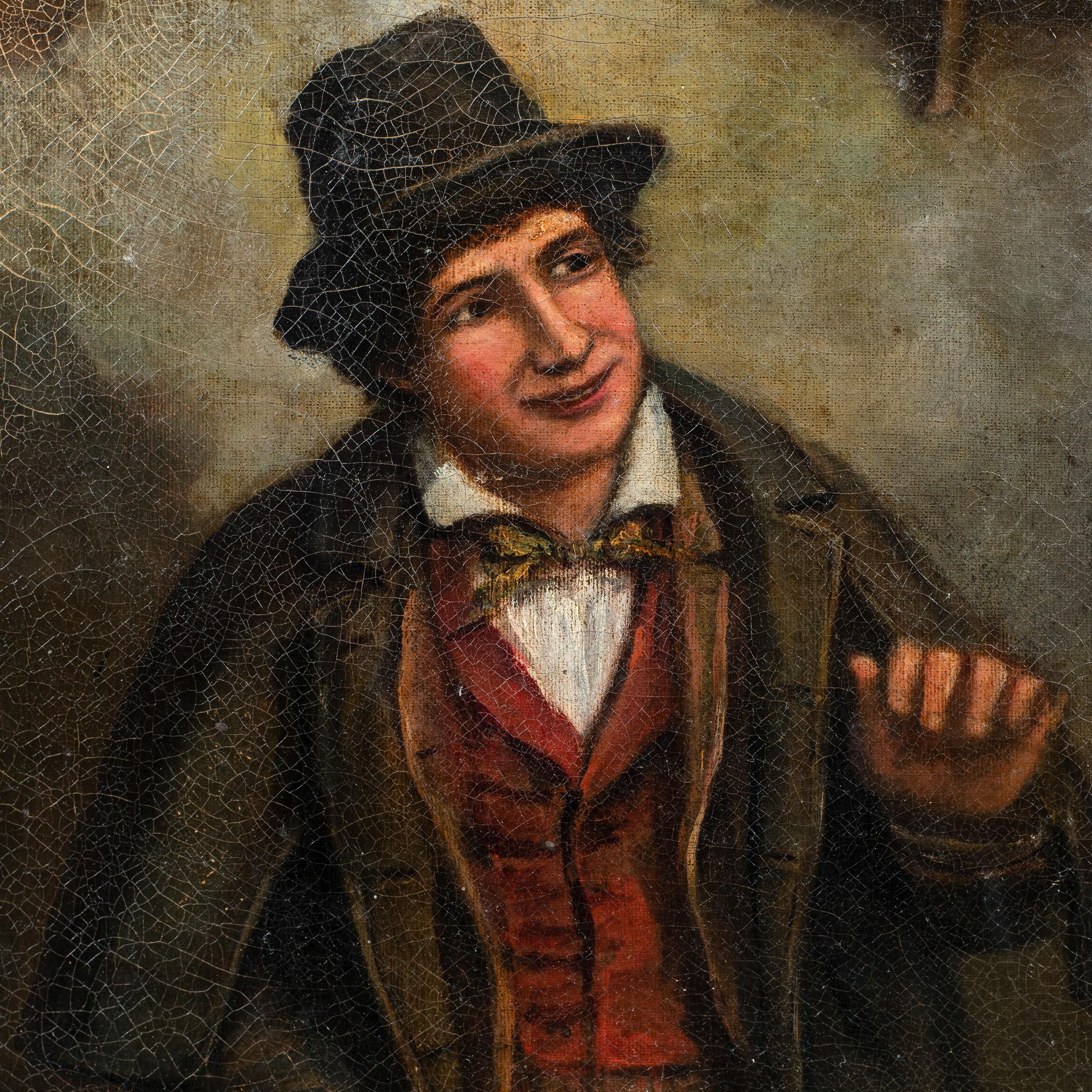 Pittore britannico - Pittura di figura del XIX secolo - Inglese - Firmato - Painting di Unknown