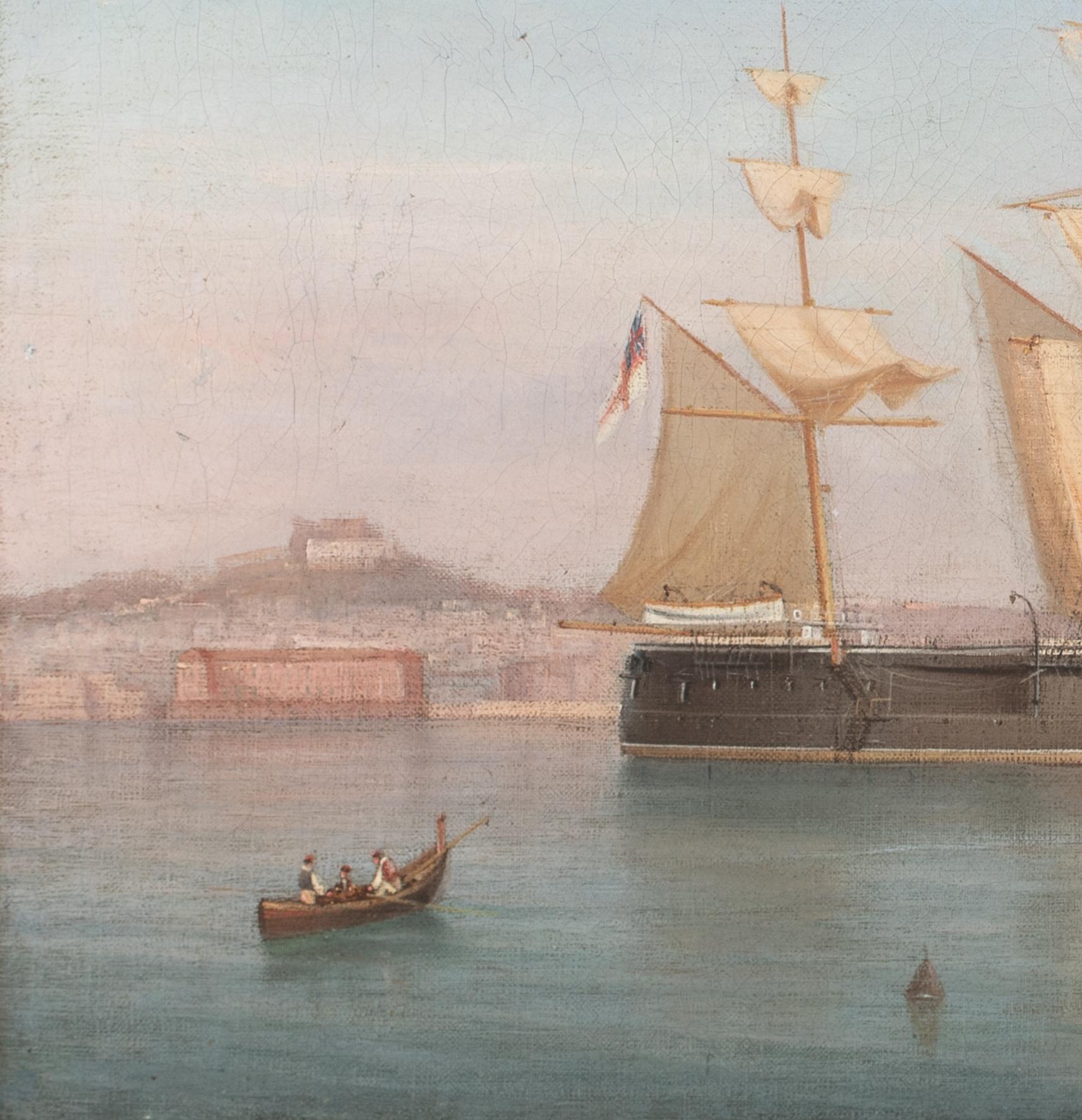 La Royal Navy britannique ancrée à Naples, 19e siècle  TOMMASO DE SIMONE en vente 6