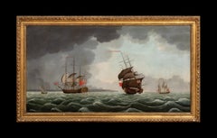 British Royal Navy Ships Off the English Coast, 18th Century Charles Brooking