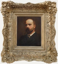 British School 1895 Oil - Portrait of a Distinguished Gentleman