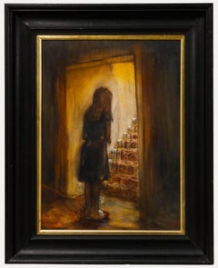 British School Contemporary Oil - Steps