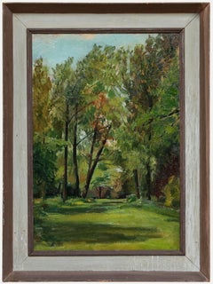 Huile de l
école britannique du milieu du 20e siècle - L
été dans le parc