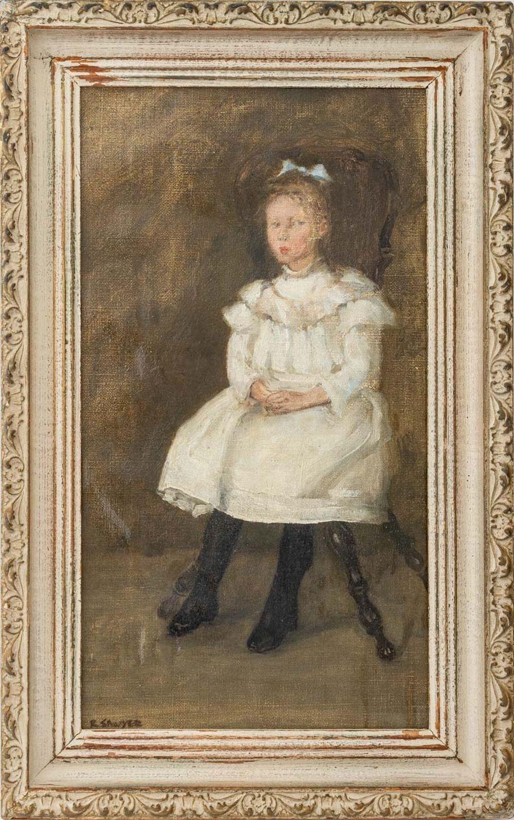 Britische Schule Porträt eines Mädchens, ca. 1900