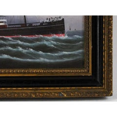 British Steamship, Oil on Canvas Provenance: The Susie Hilfiger Collection