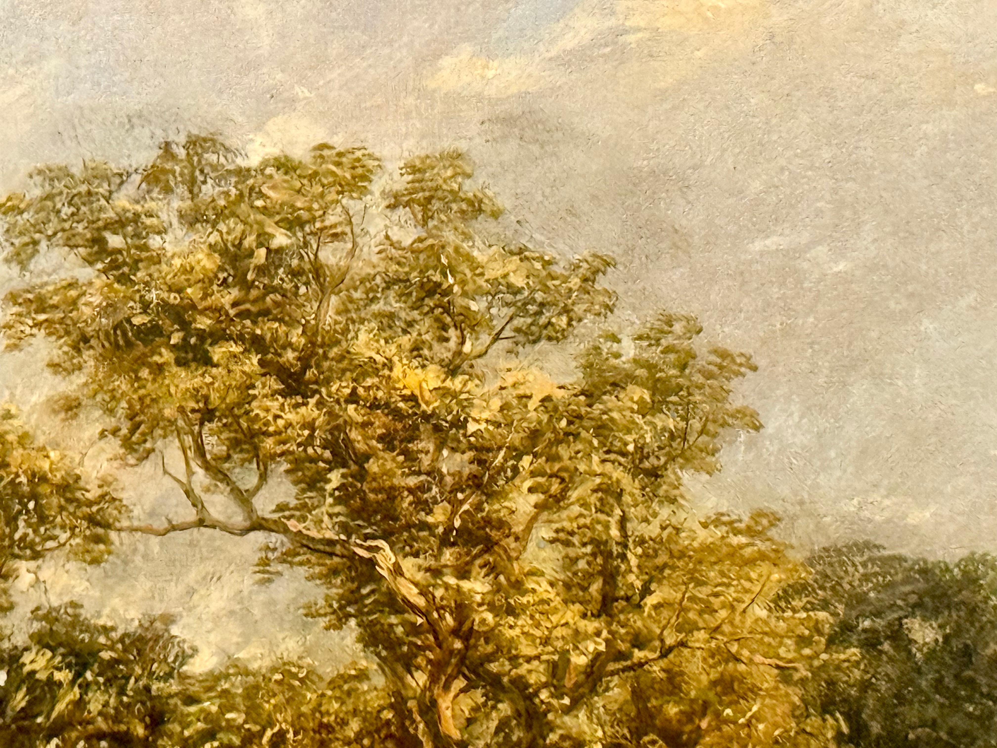 Figures in Woodland and River Scene, 19th century For Sale 7