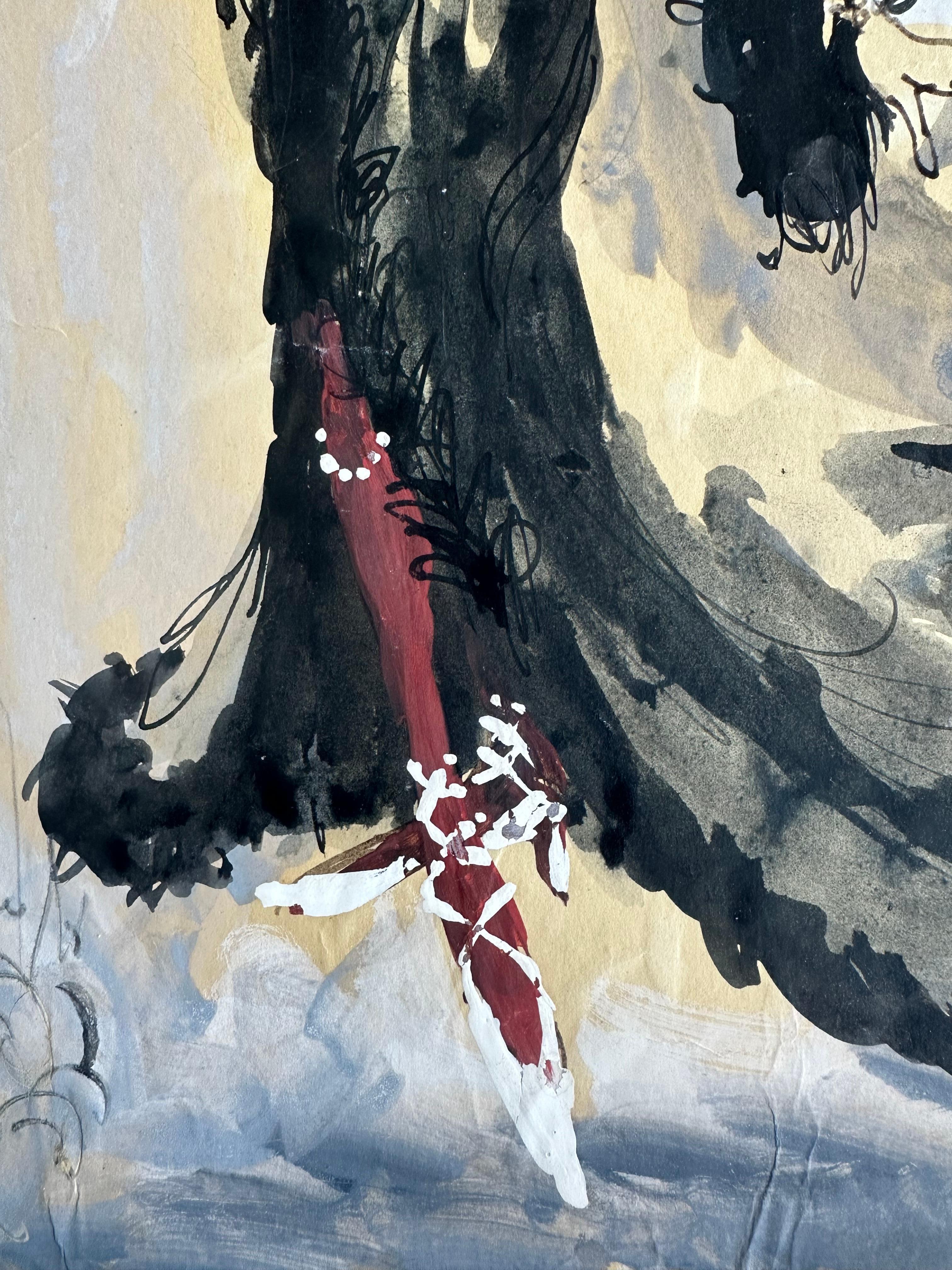 Illustrazione dei costumi di Broadway - Painting Realismo di Unknown