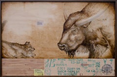 Buffalo VS Dire Wolf, by Joseph Rossano, 2020