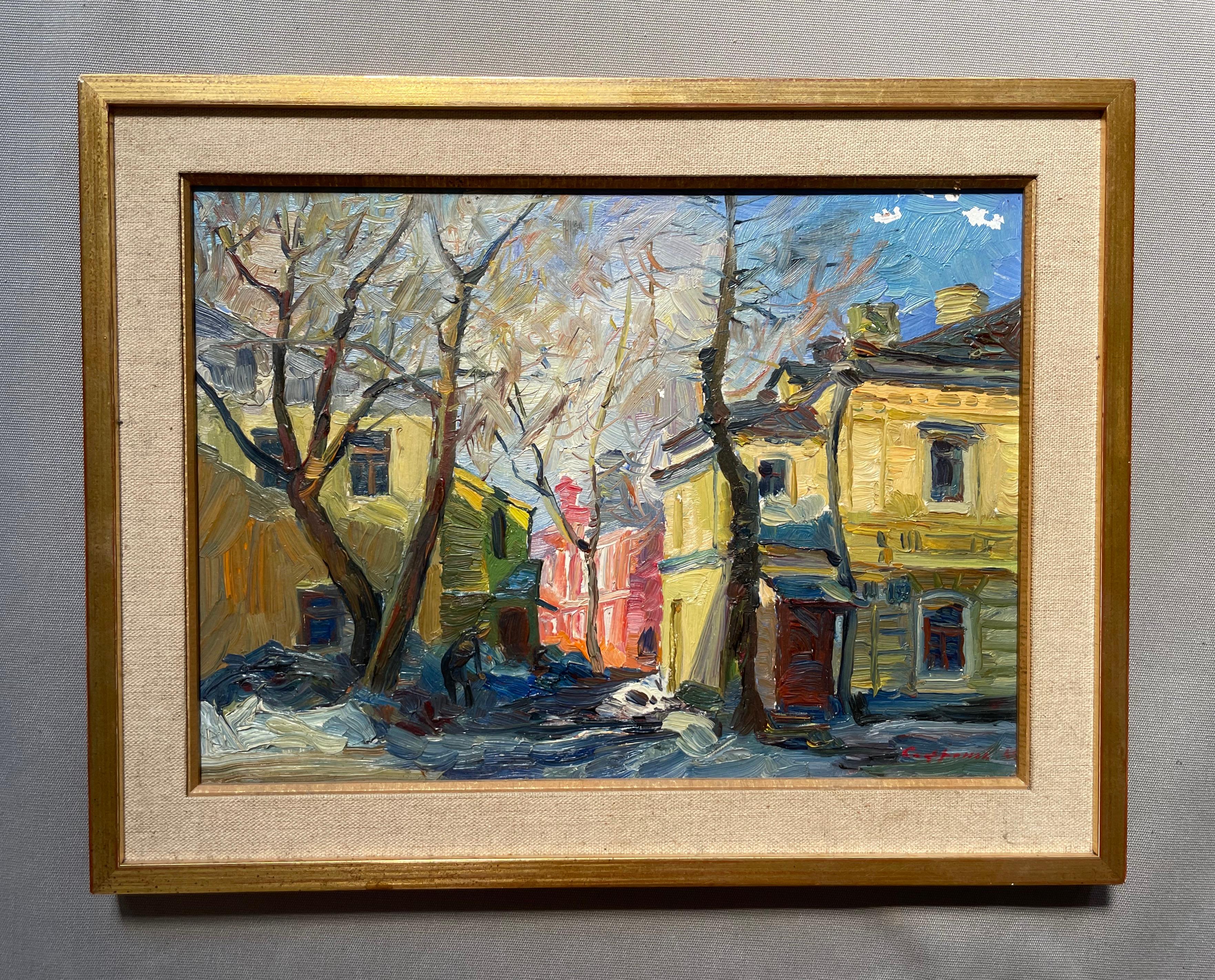 Strada trafficata, firma da identificare, scuola orientale? - Painting di Unknown