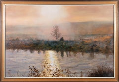 B.W. Coad - Framed 1991 Oil, Misty Morning