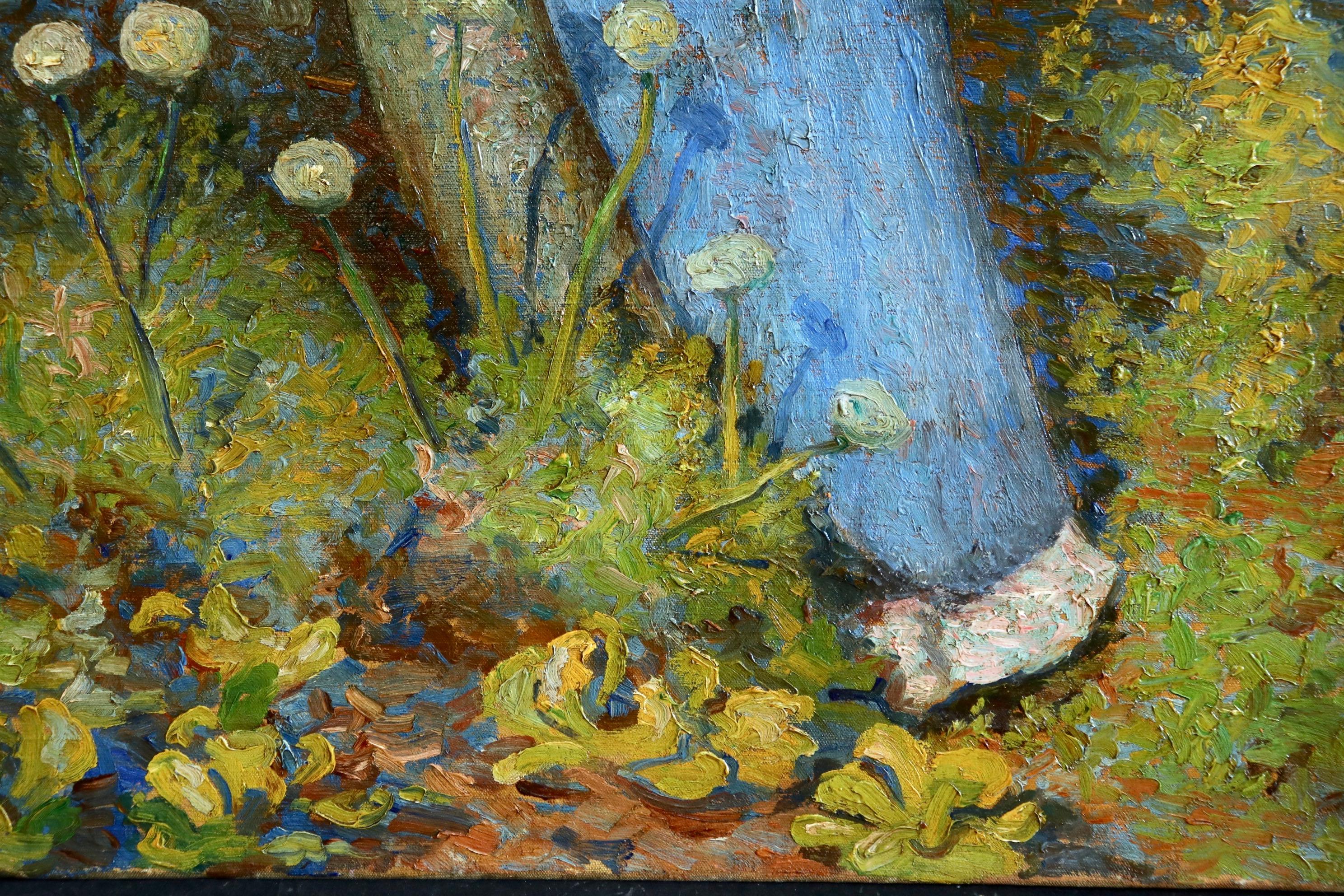 c. 1905 Large French Fauvist Oil on Canvas 